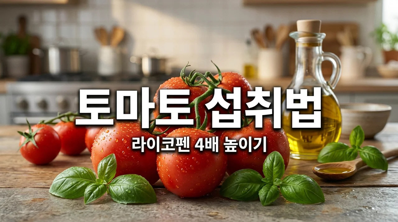 토마토 섭취법 총정리! 라이코펜 4배 높이는 최고의 방법과 주의점