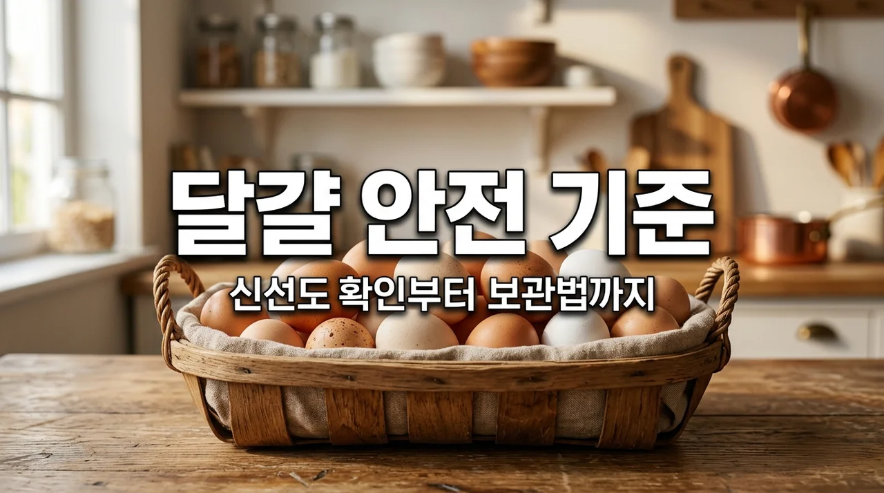 냉장고 속 달걀 신선도 확인법 및 안전하게 먹는 기준 총정리