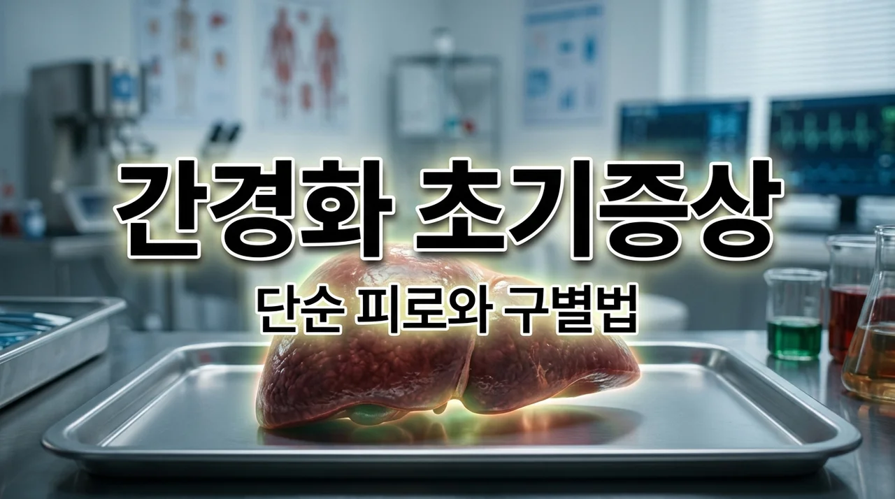 간경화 초기증상 vs 단순 피로, 구별하는 핵심 포인트 5가지