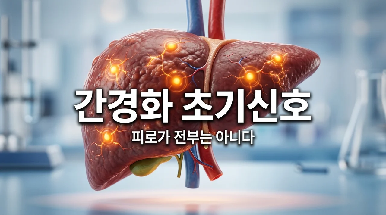 간경화 초기 신호 5가지, 단순 피로가 아닌 '이것' 의심해 보세요