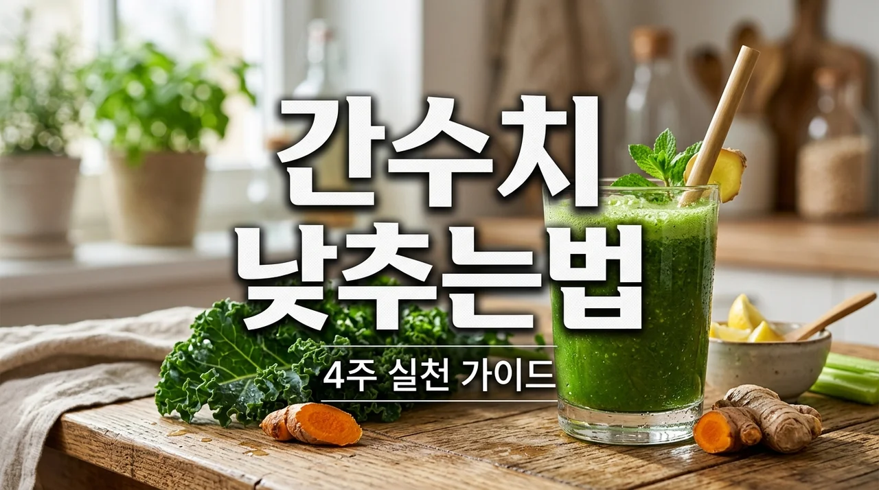 간수치 낮추는 방법: 4주 만에 정상 수치 회복하는 실천 가이드