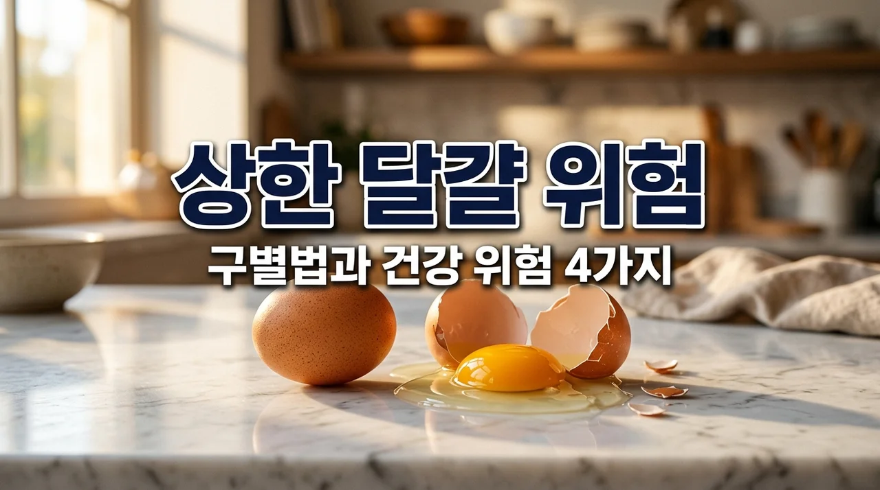 상한 달걀 구별 못하면 생기는 위험 4가지와 확실한 확인법