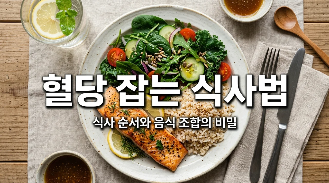 혈당 안정시키는 식사 순서와 음식 조합: 혈당 스파이크 완벽 차단법