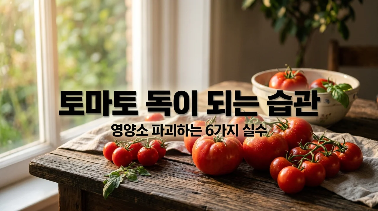 매일 먹는 토마토 효과 200% 높이는 법! 망치는 습관 6가지