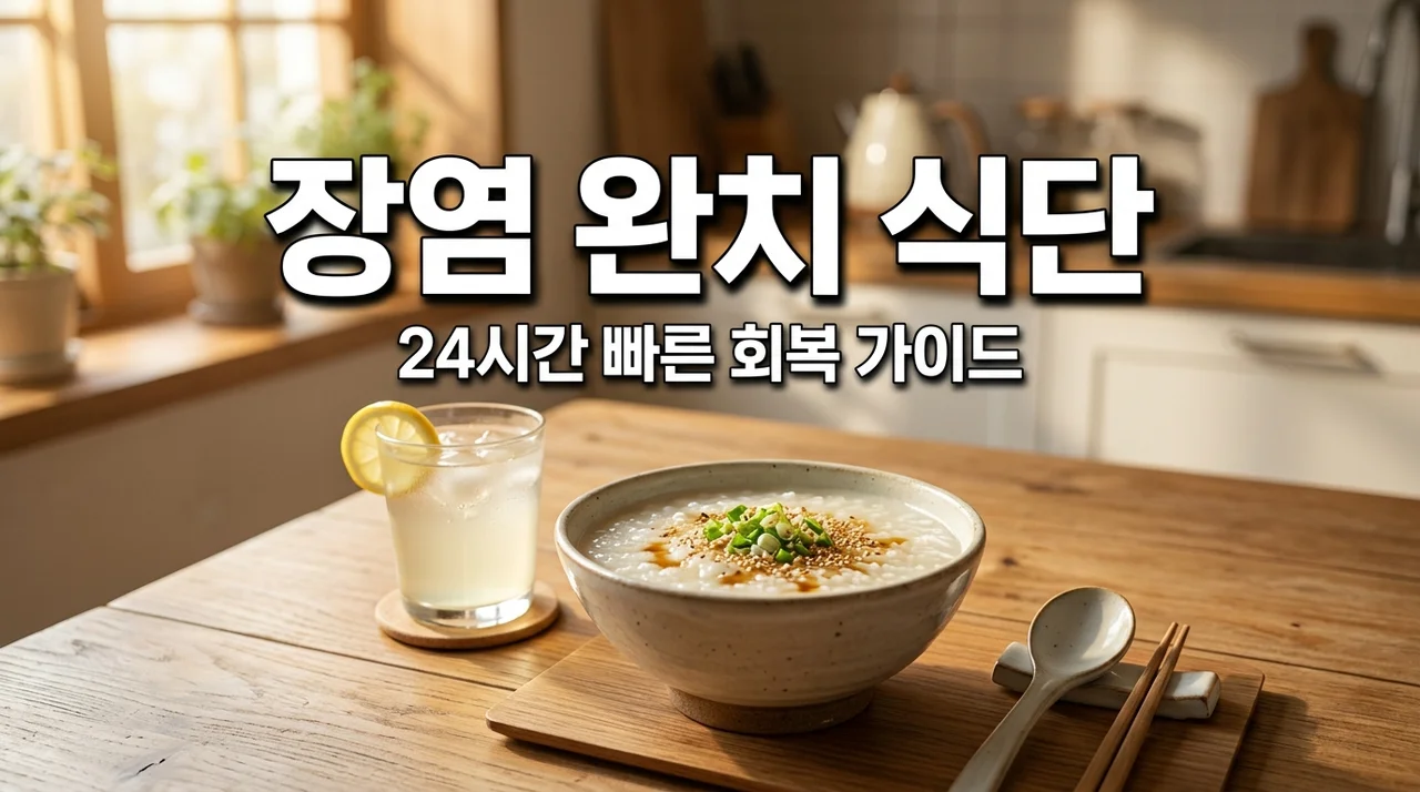 장염 식단 관리법, 설사 멈추고 24시간 만에 회복하는 단계별 가이드