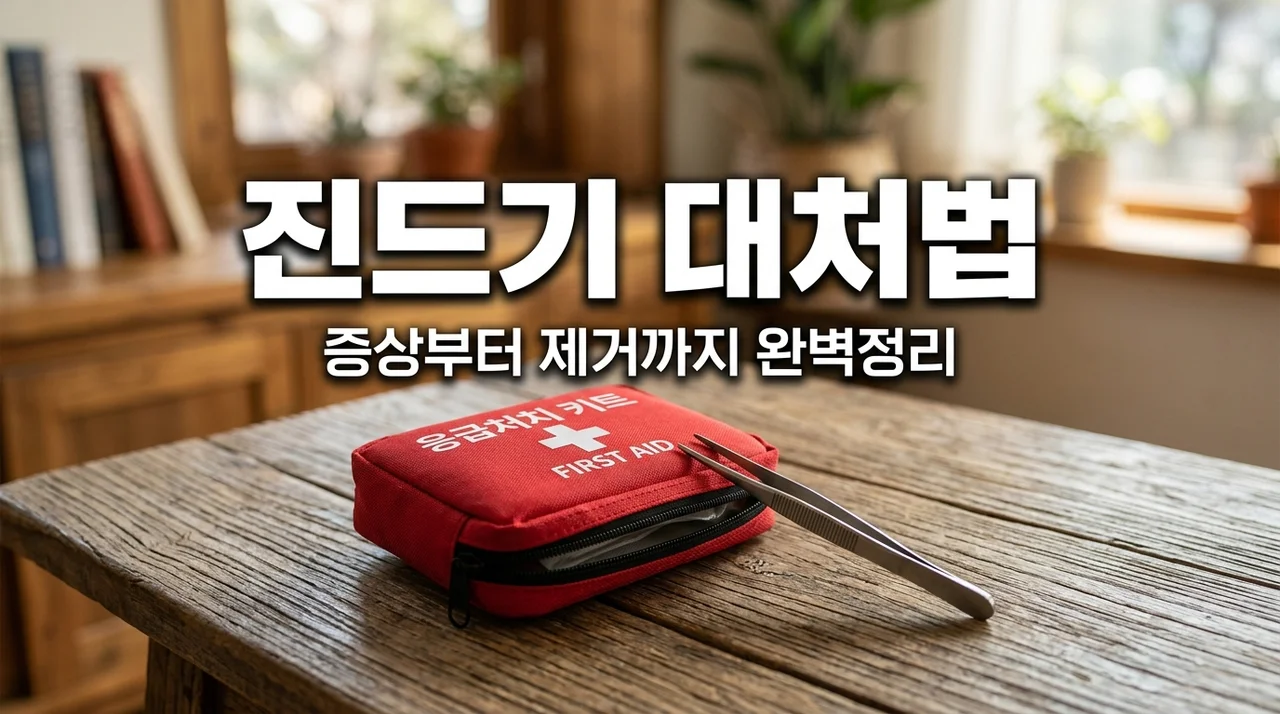 진드기 물렸을때 대처법 및 증상, 억지로 떼면 안 되는 이유