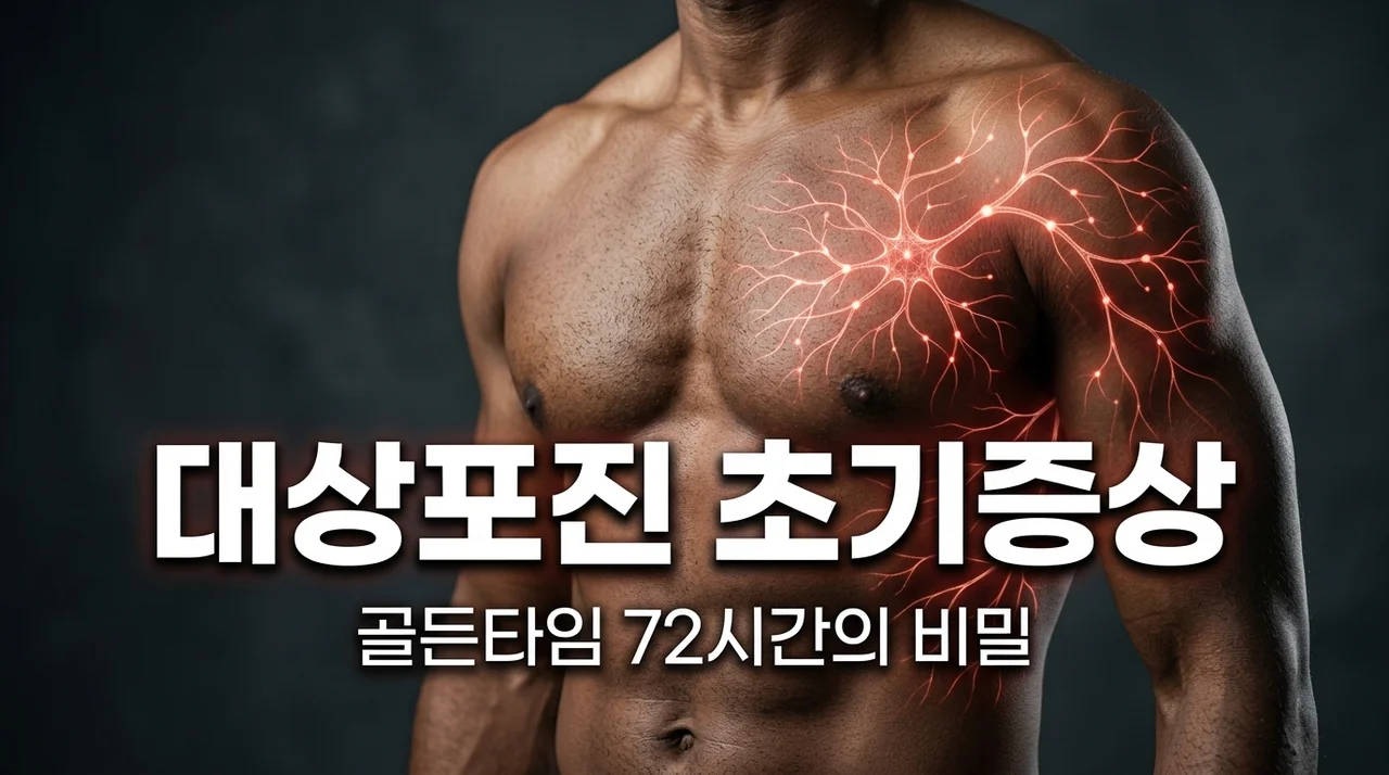 대상포진 초기증상 5가지와 골든타임 72시간 놓치면 안 되는 이유