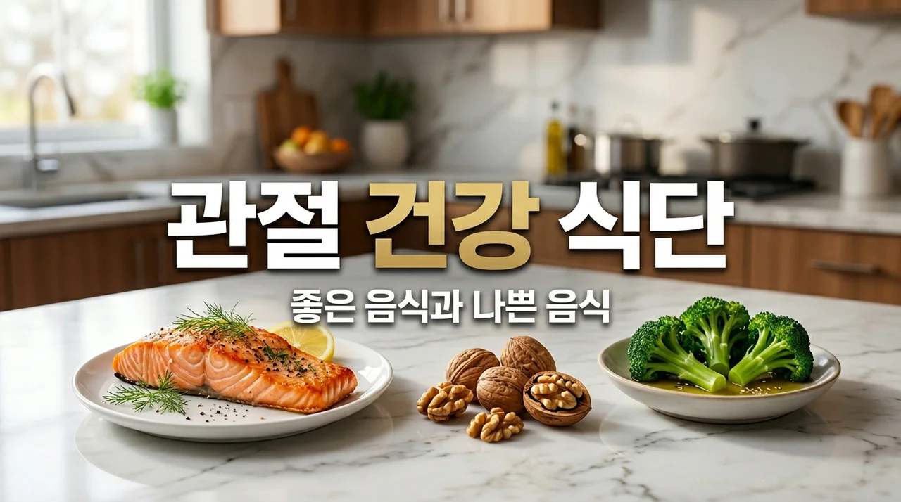 관절에 좋은 음식 VS 피해야 할 음식, 연골 건강을 위한 식단 가이드