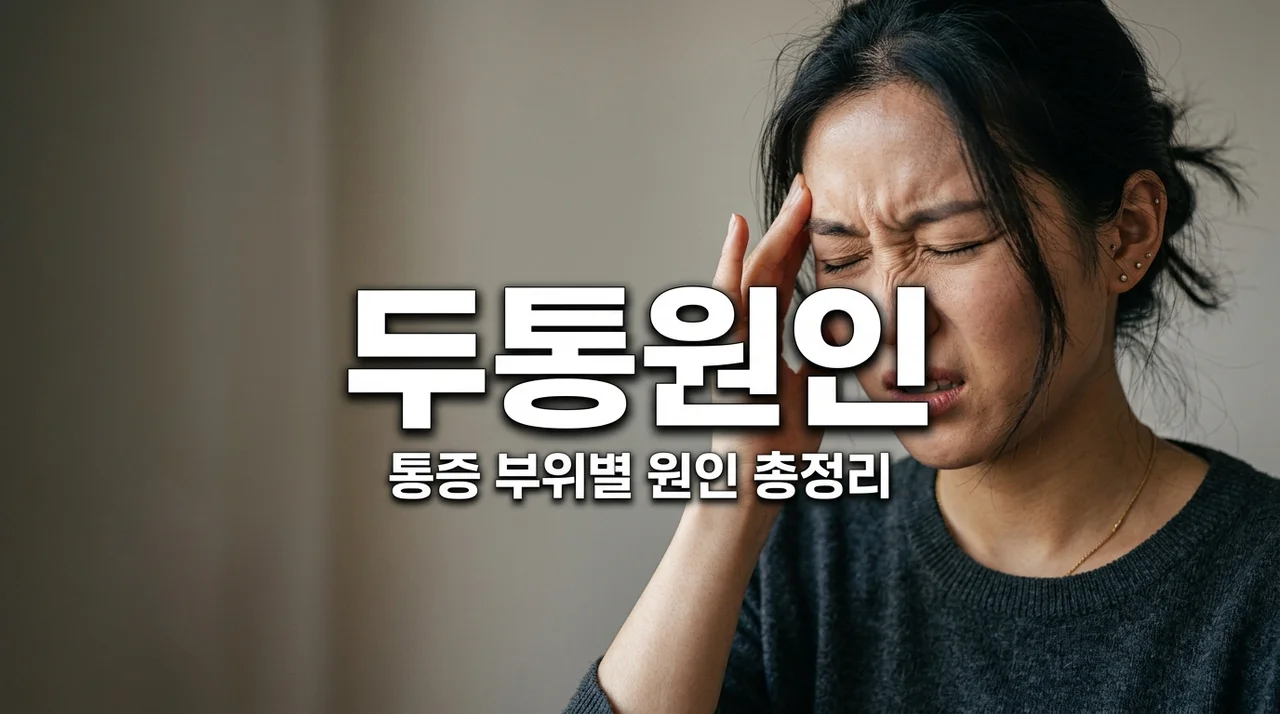 두통원인 7가지 부위별 통증 완벽 정리 (위험 신호 체크)