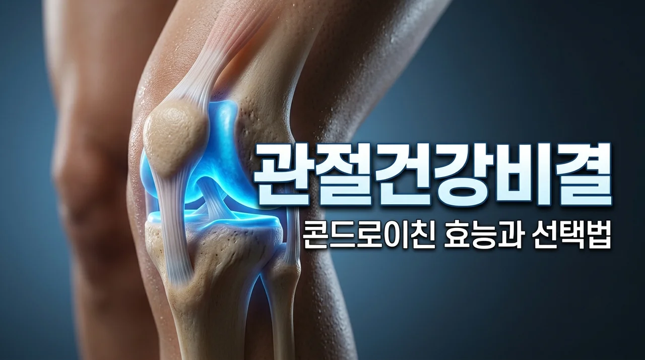 관절 영양제 찾는다면? 콘드로이친 효능과 연골 건강 필수 정보 6가지