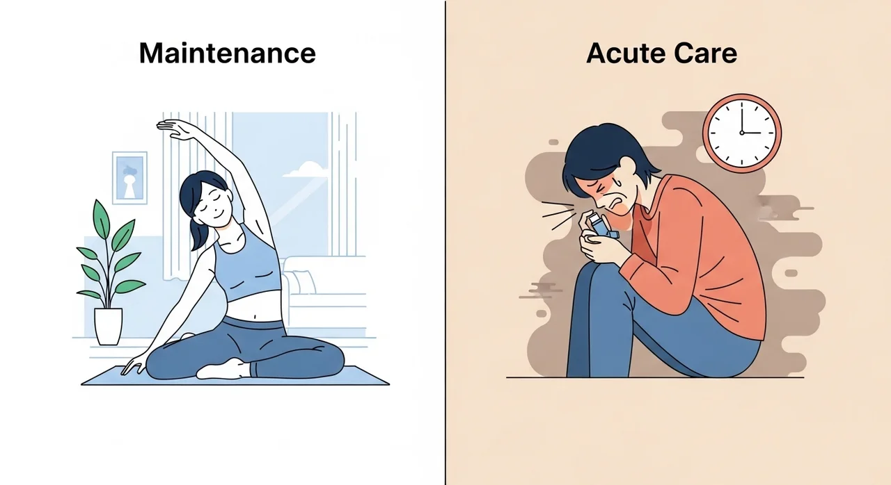 급성 천식 vs 만성 천식, 관리법의 차이