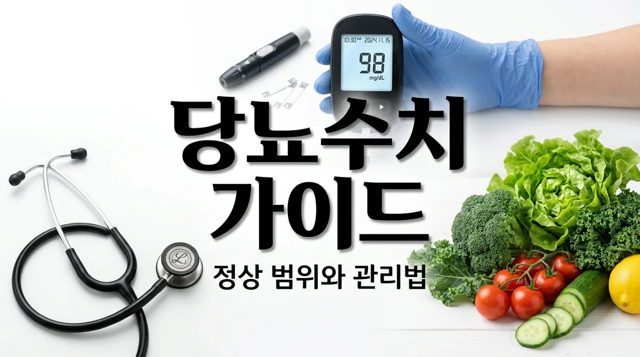 당뇨수치 정상범위 총정리 및 공복 혈당 낮추는 관리법 가이드