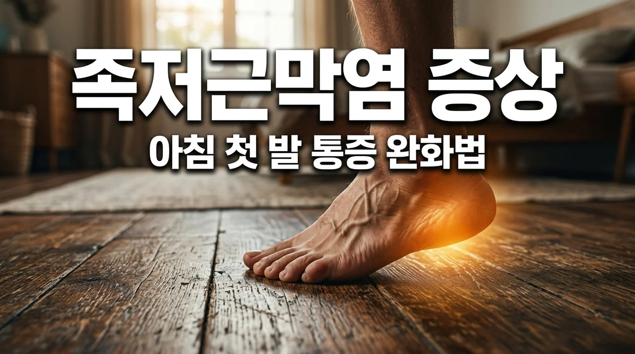 족저근막염 증상 5가지와 자가진단법, 아침 첫 발 통증 해결하기