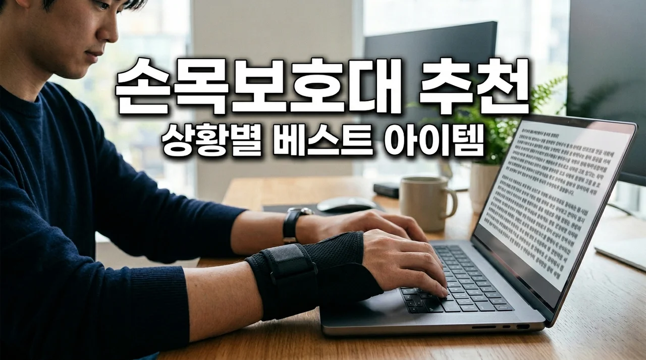 손목보호대 추천 가이드, 상황별 베스트 5 및 의료용 고르는 법