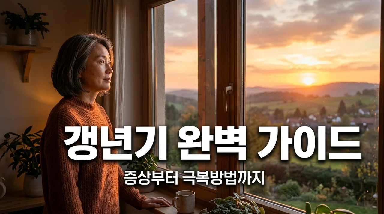 여자 갱년기 증상 10가지 총정리: 4050 자가진단 및 극복법