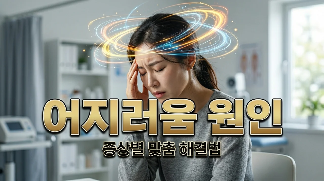 어지러움 증상 원인 5가지와 즉시 해결하는 법 (식은땀 메스꺼움)