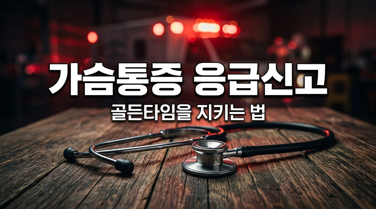가슴 통증 응급 신고 기준, 119 즉시 불러야 할 위험 증상 5가지