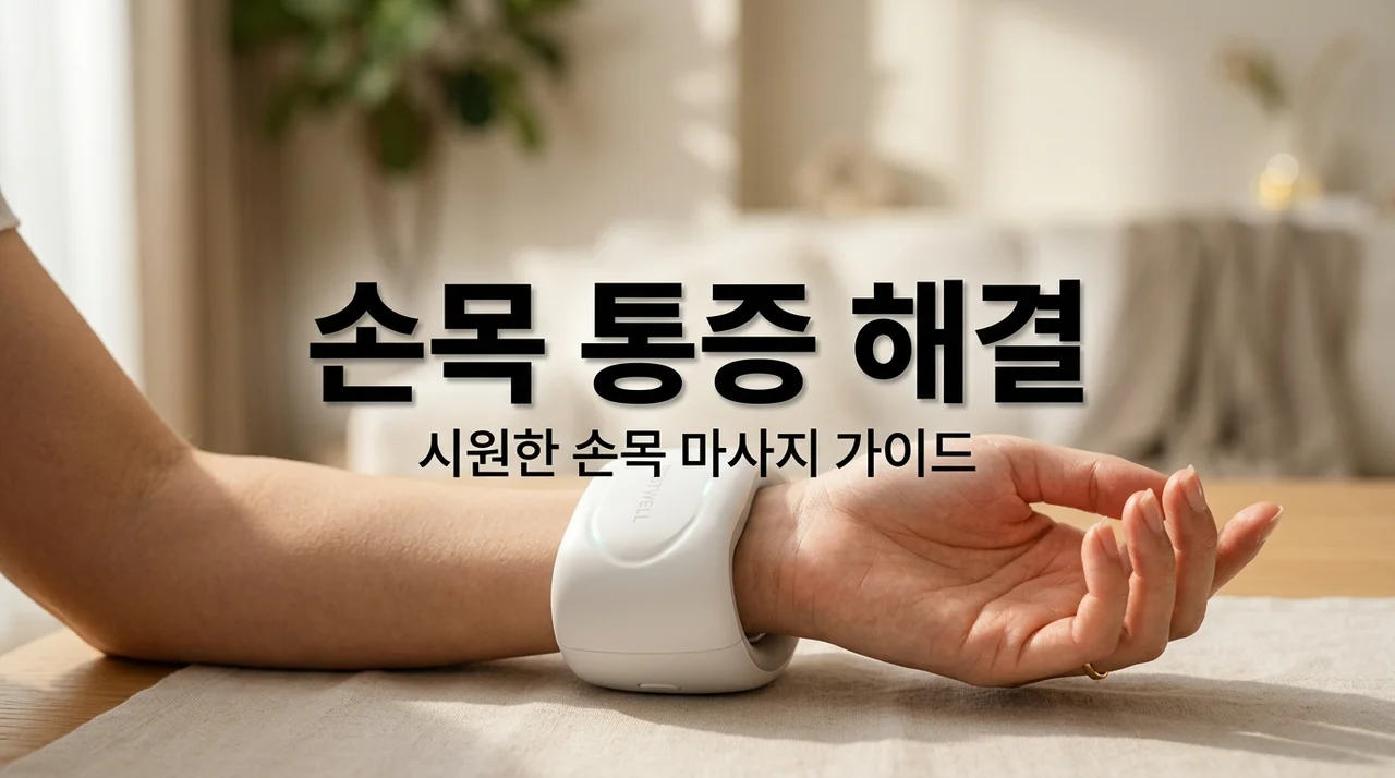 손목마사지 효과 극대화하는 법! 통증 잡는 기계 선택과 스트레칭 가이드