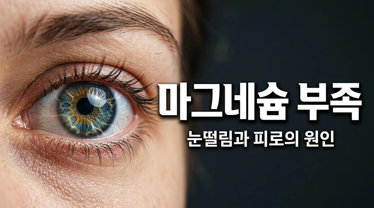 마그네슘 부족 증상 7가지와 눈떨림 해결법: 몸이 보내는 신호 체크