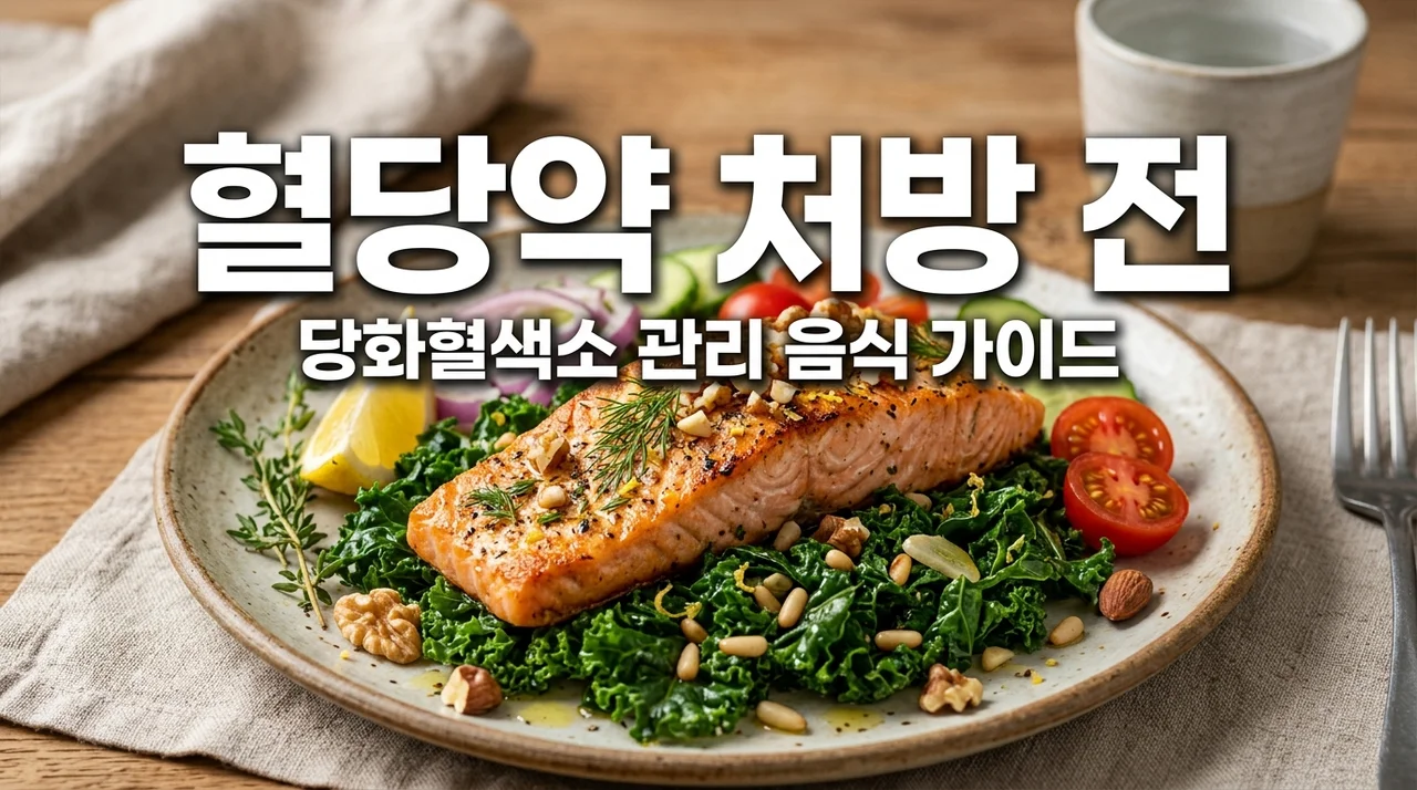 혈당약 처방 전 필독! 당화혈색소 낮추는 관리 음식 5가지 및 수치 가이드
