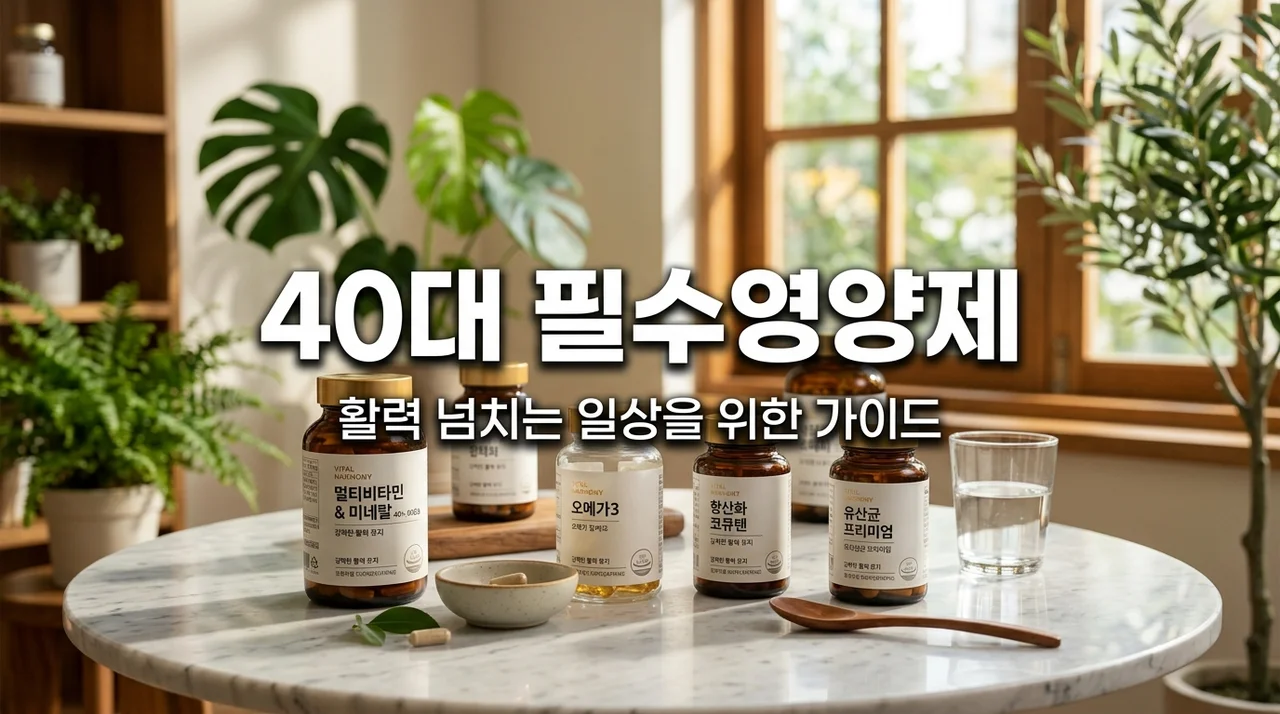 40대 여성 영양제 추천 및 필수 가이드 | 갱년기 준비와 활력을 위한 정답