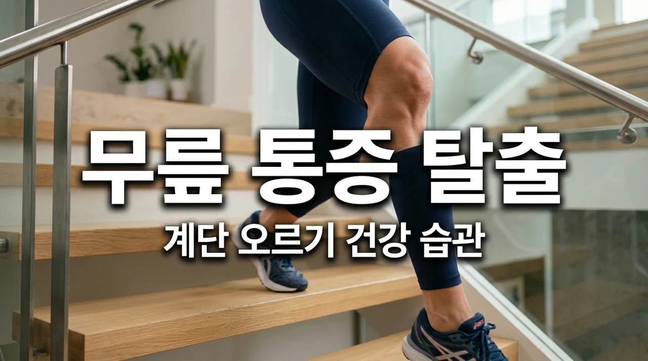 계단 오를 때 무릎 통증 해결하는 관절 건강 습관 5가지