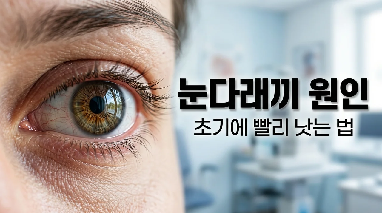 눈다래끼 원인 5가지와 초기 증상 잡는 법 (전염 여부 확인)