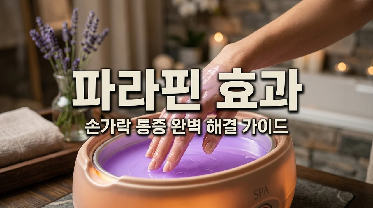 파라핀 치료기 효과와 올바른 사용법! 손가락 통증 완화 완벽 가이드