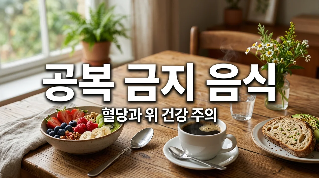 공복에 먹으면 안 되는 음식 5가지, 혈당과 위 건강을 지키는 법