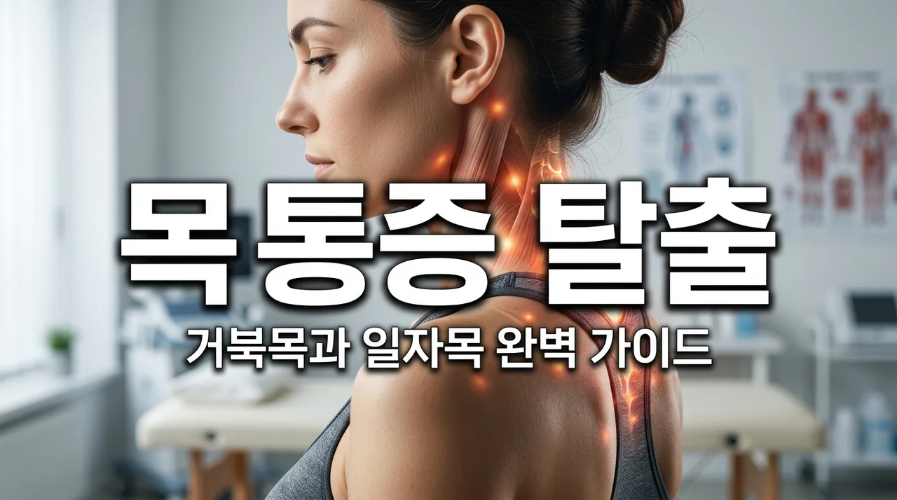 목통증 원인과 해결법 7가지 | 거북목 교정부터 병원 치료까지