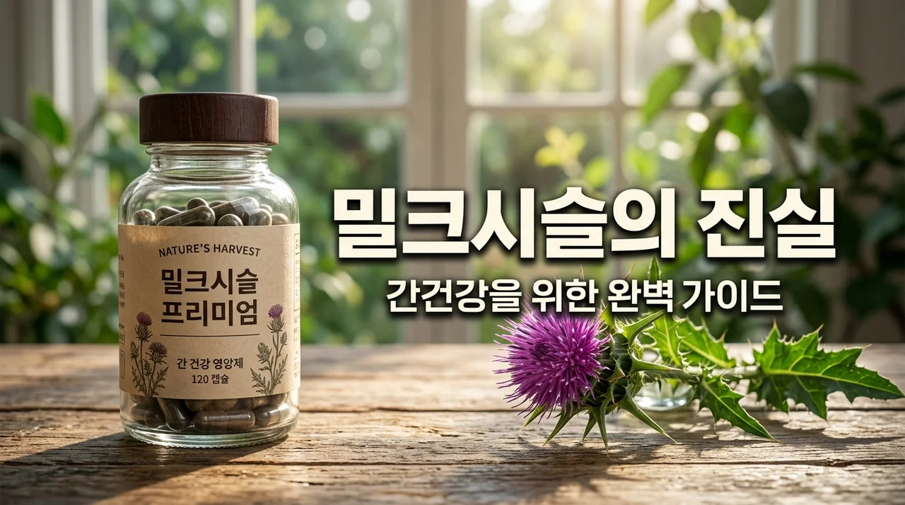 밀크시슬 효능 효과 및 부작용: 간 건강 영양제 제대로 고르는 법