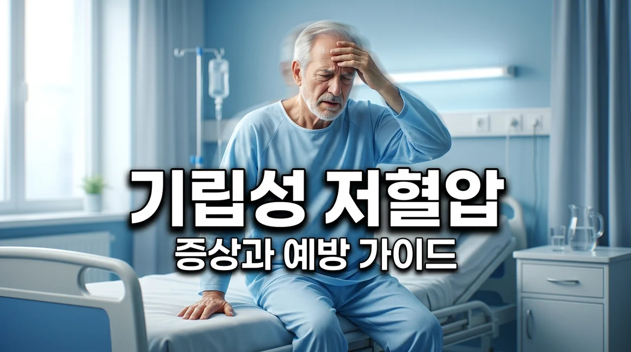 기립성저혈압증상 5가지 체크리스트와 예방을 위한 생활 습관 가이드