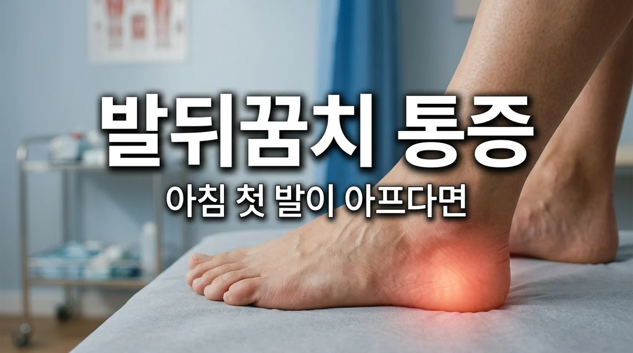 발뒤꿈치통증 원인 5가지와 아침 첫 발 통증 해결법 (족저근막염 완화)