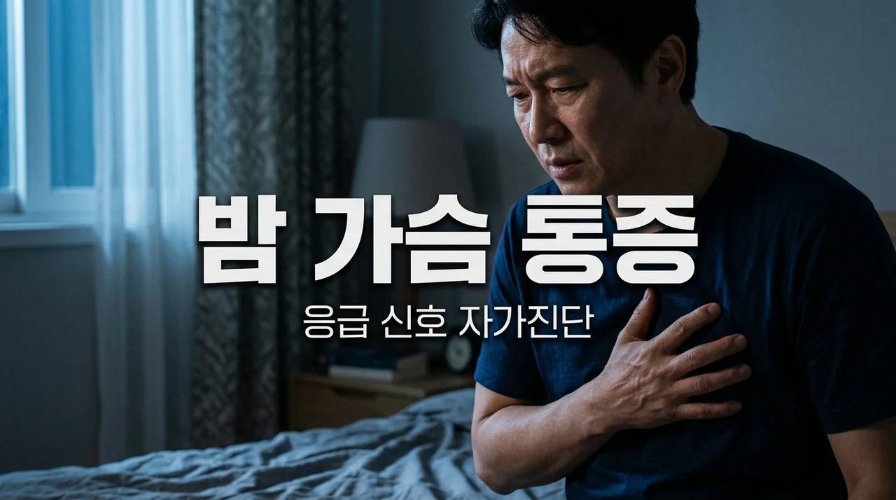 밤마다 가슴 통증? 절대 놓치면 안 되는 위험 신호와 대처법