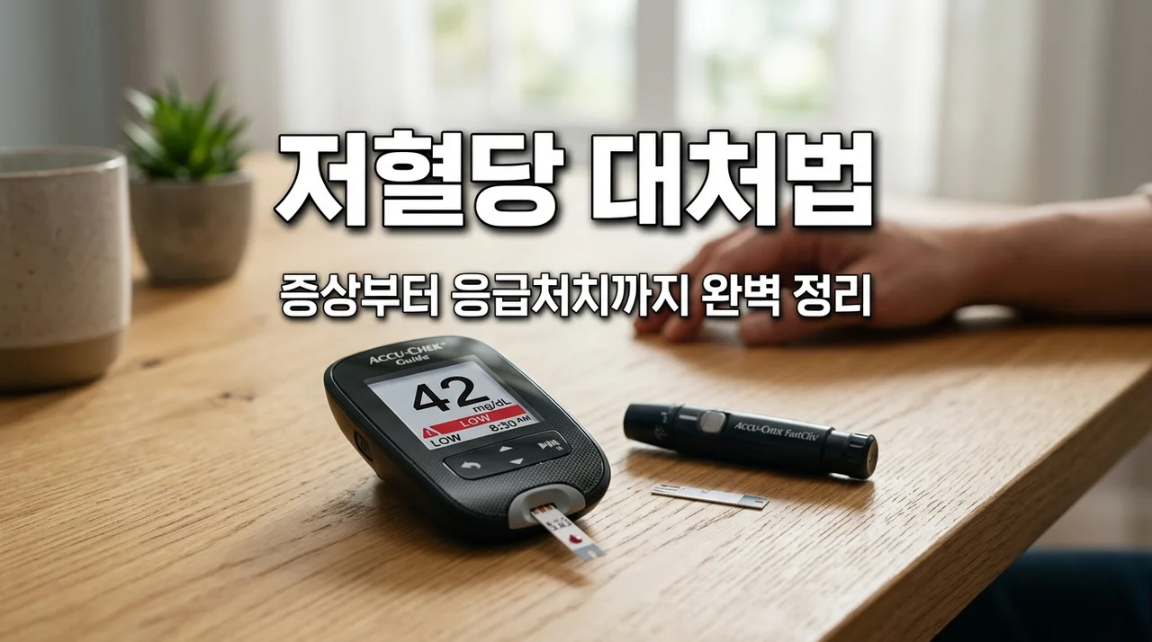 저혈당 증상 및 수치 가이드, 응급처치 골든타임 지키는 법