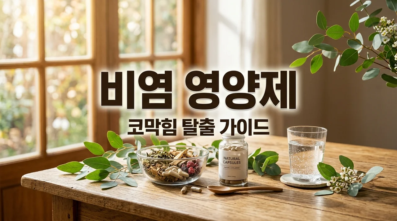 비염에 좋은 영양제 추천 TOP 4! 콧물 재채기 싹 사라지는 성분 총정리