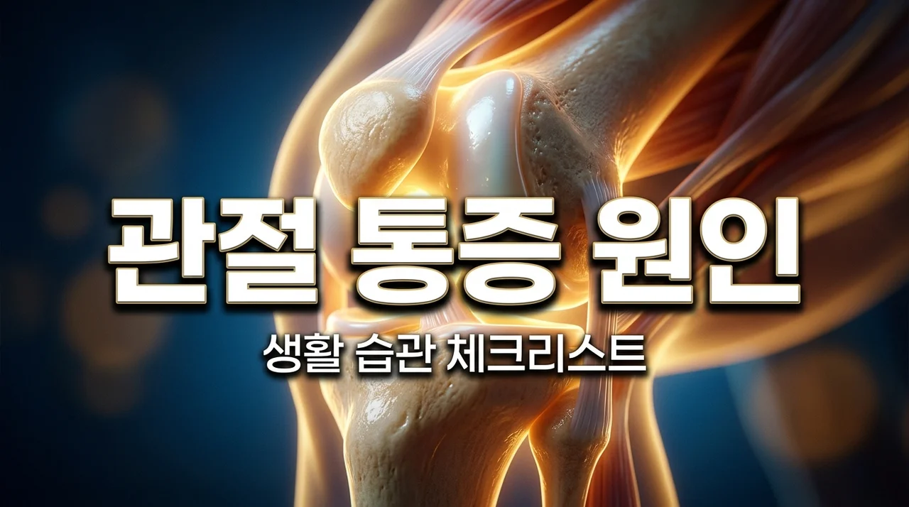 관절 통증 원인 찾기 전 필수 체크! 당신의 생활 습관 5가지 점검법