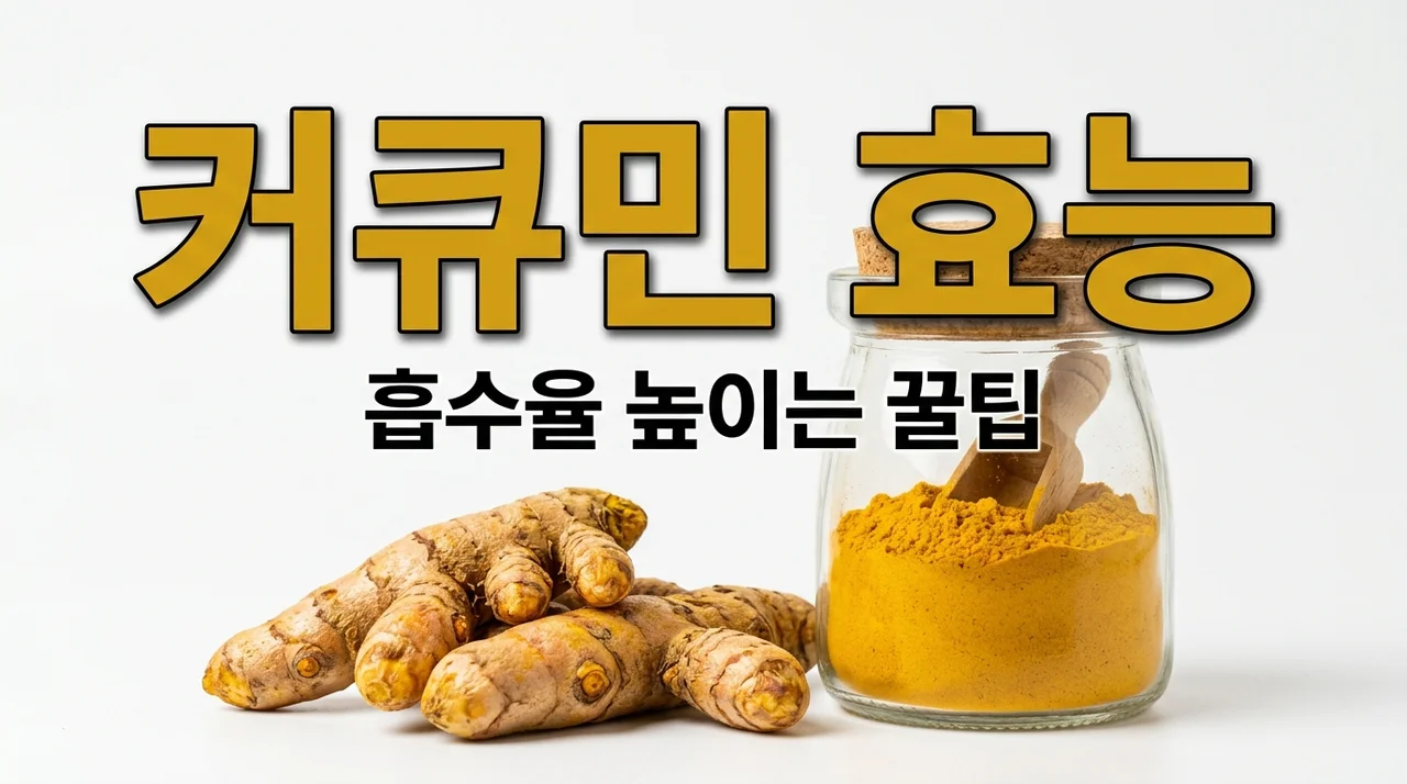 커큐민 효능 5가지와 흡수율 40배 높이는 섭취법 (부작용 필독)
