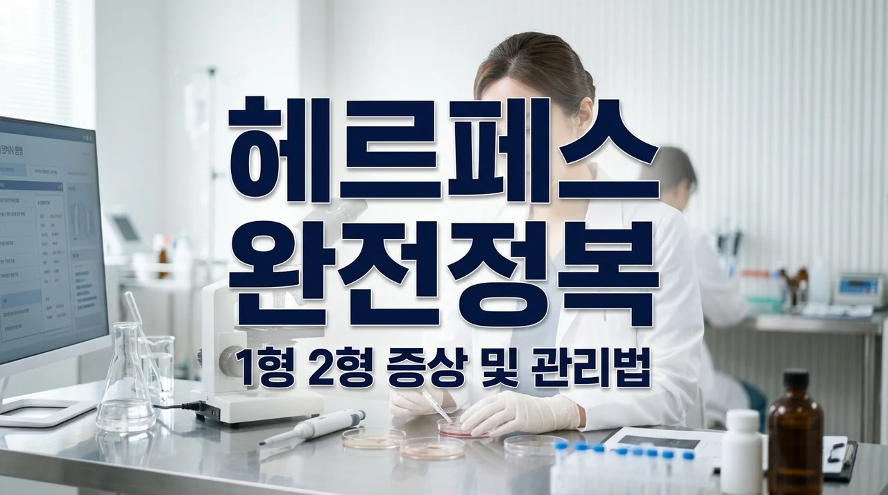 헤르페스 1형 2형 차이와 전염 증상 완벽 정리: 입술부터 성병 오해까지