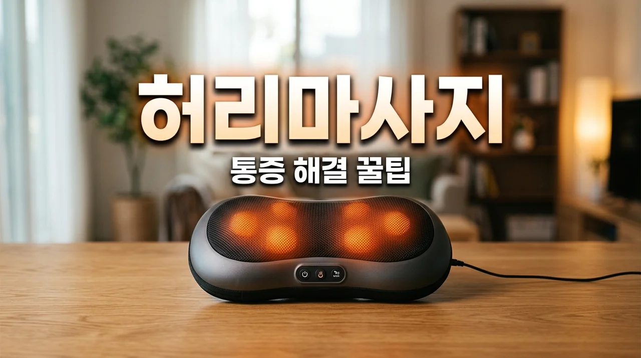 허리마사지 효과 200% 높이는 법! 내게 맞는 마사지기 추천 및 주의사항