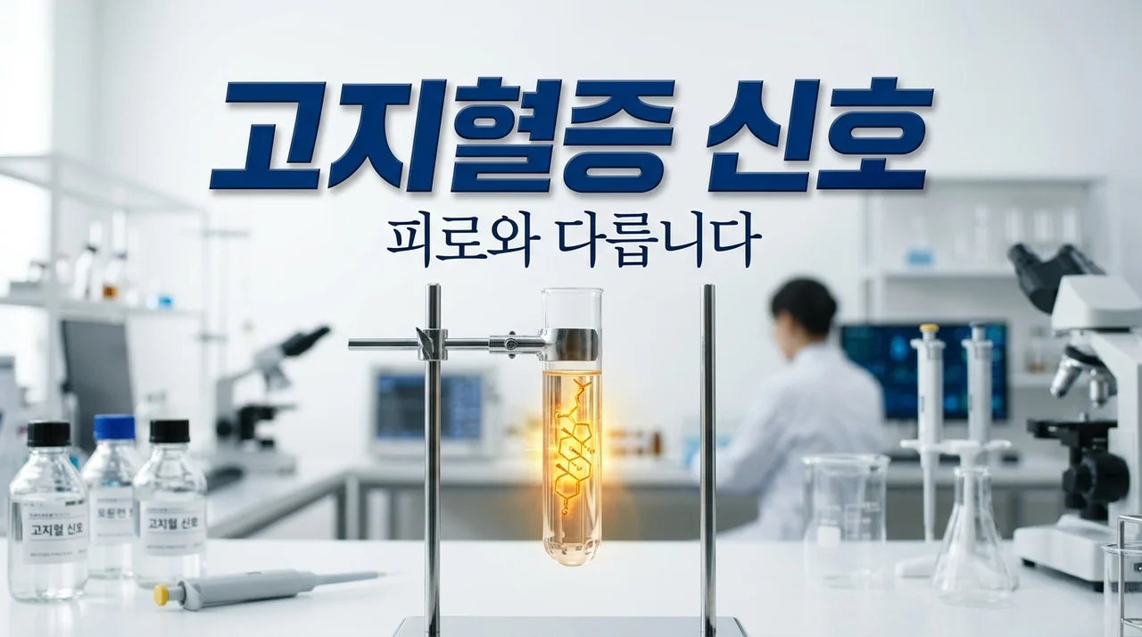 고지혈증 위험 신호 5가지! 단순 피로와 다른 결정적 차이점