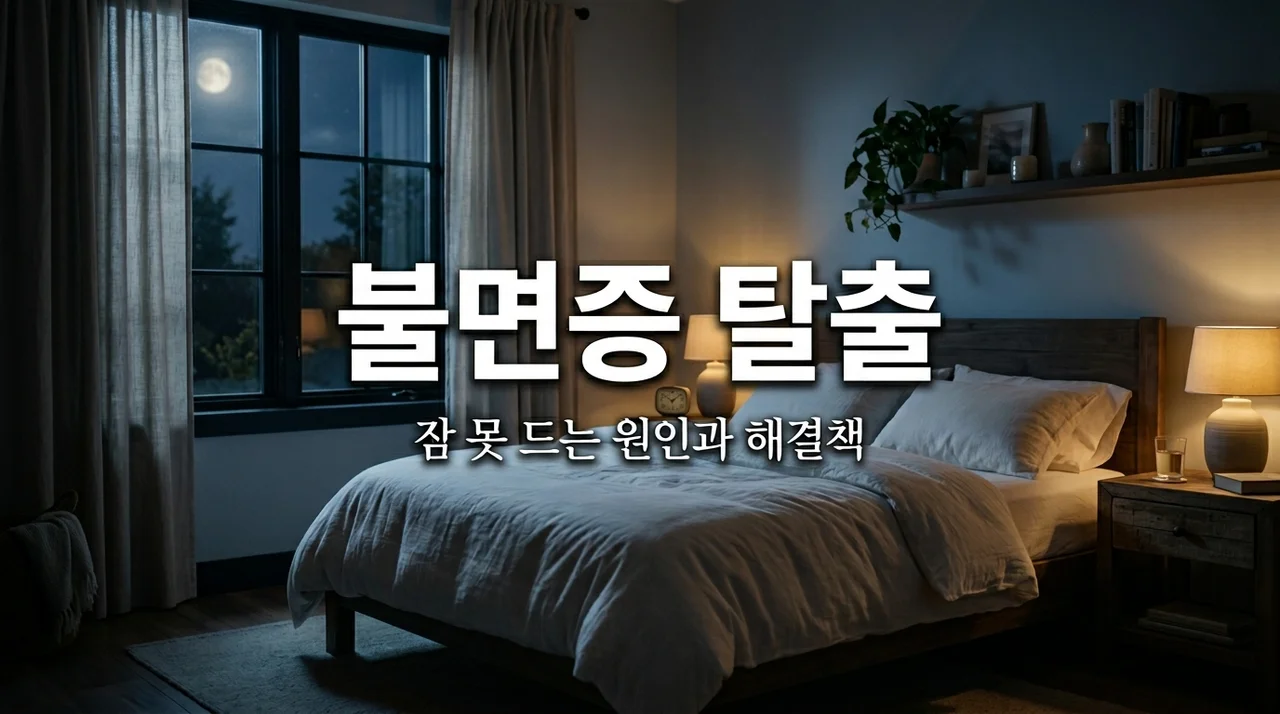 불면증 원인 5가지 핵심 요약 및 잠 잘 오는 법 실전 가이드