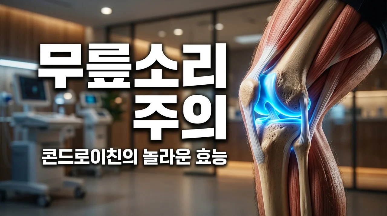 콘드로이친 효능, 무릎 관절 소리 그냥 넘기면 안 되는 결정적 이유