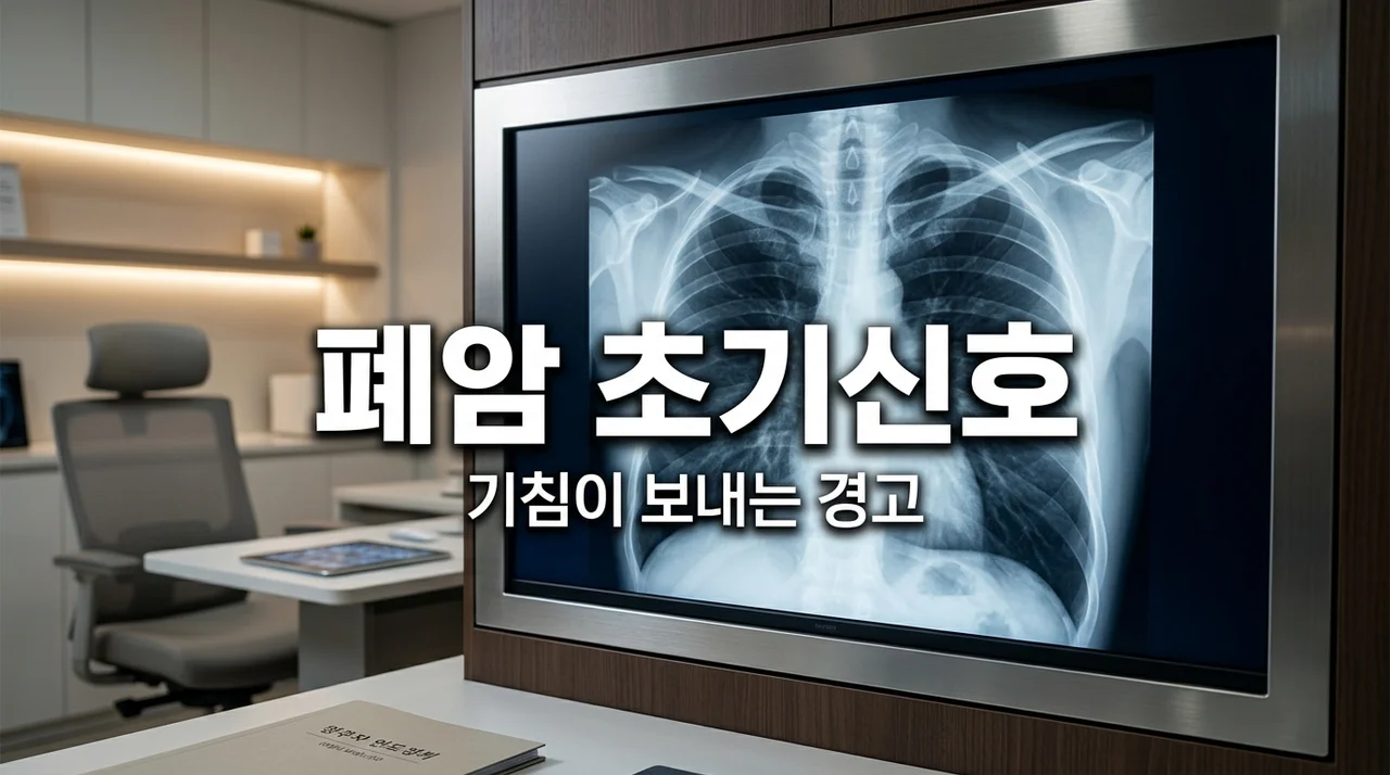 폐암 초기증상 기침이 2주 이상 간다면? 꼭 확인해야 할 위험 신호 5가지