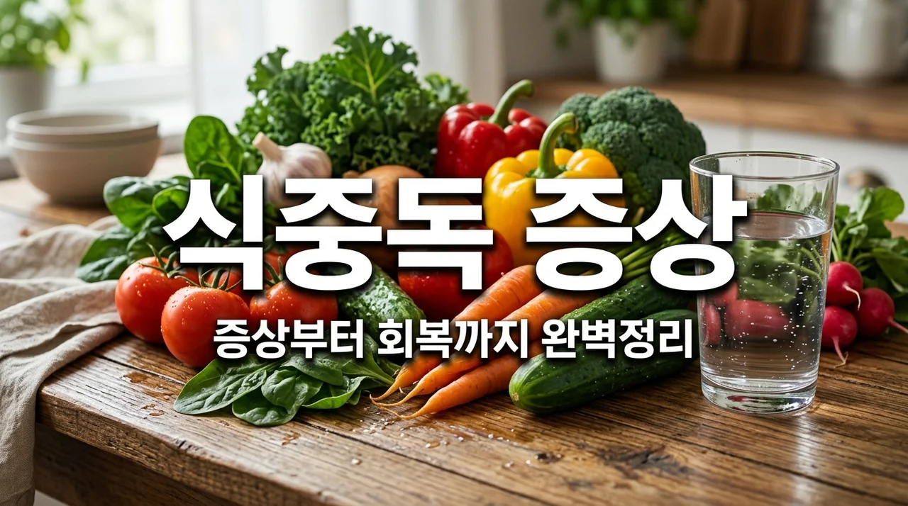 식중독 증상 7가지와 대처법! 단순 배탈과 구별하는 방법