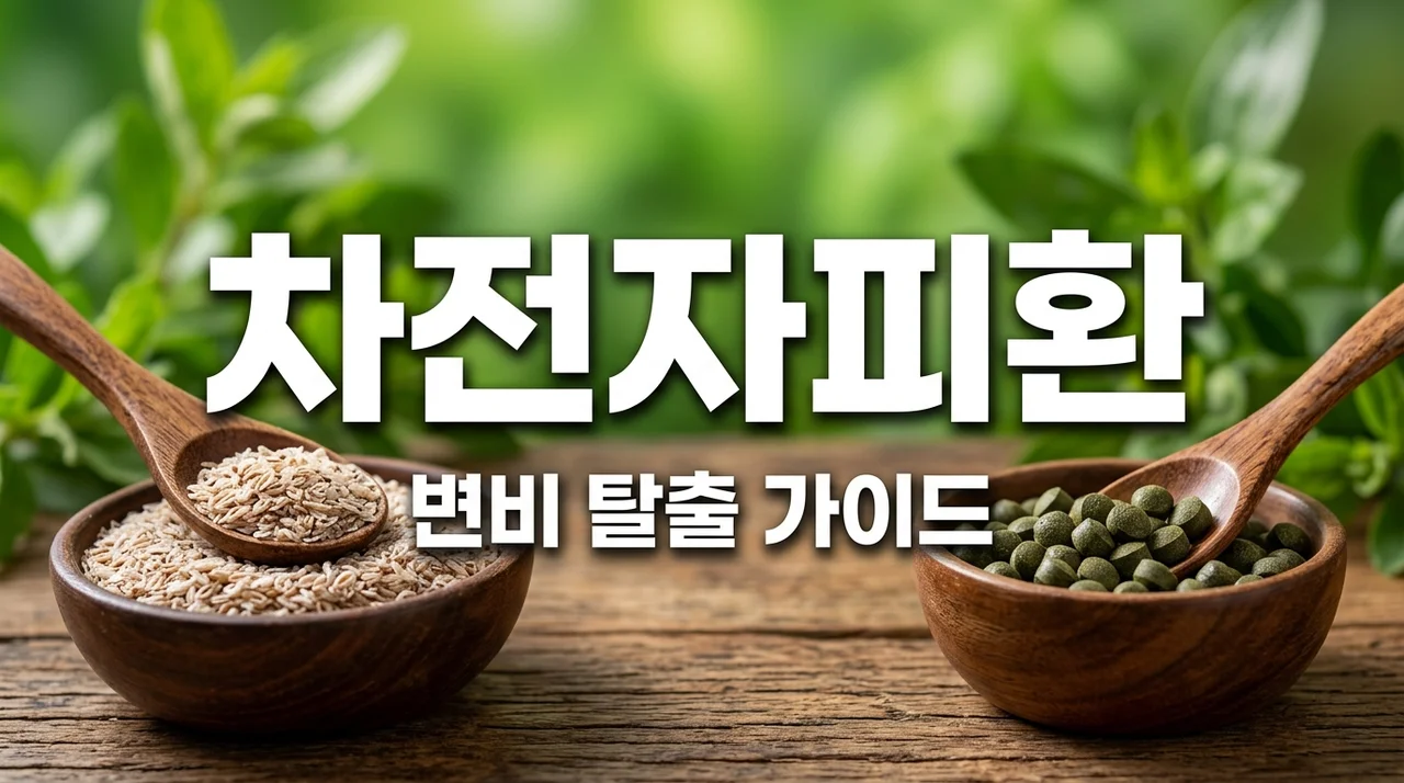 차전자피환 효능과 복용법, 변비 탈출을 위한 확실한 가이드