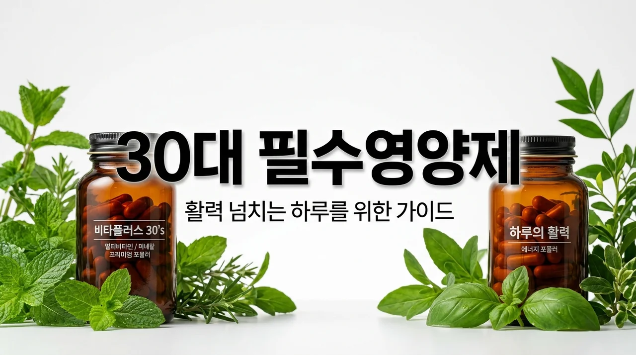 30대 영양제 추천 순위! 피로 회복과 건강을 위한 필수 가이드