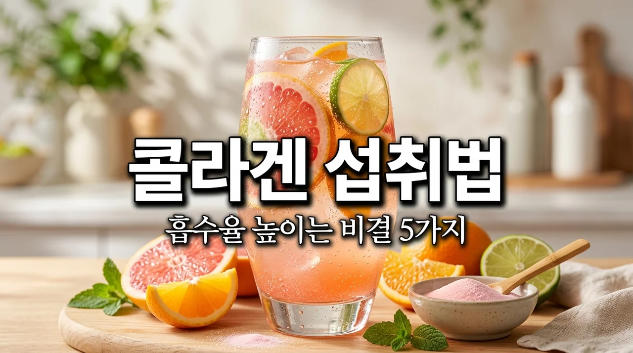 콜라겐섭취방법 흡수율 200% 높이는 5가지 꿀팁과 선택 기준