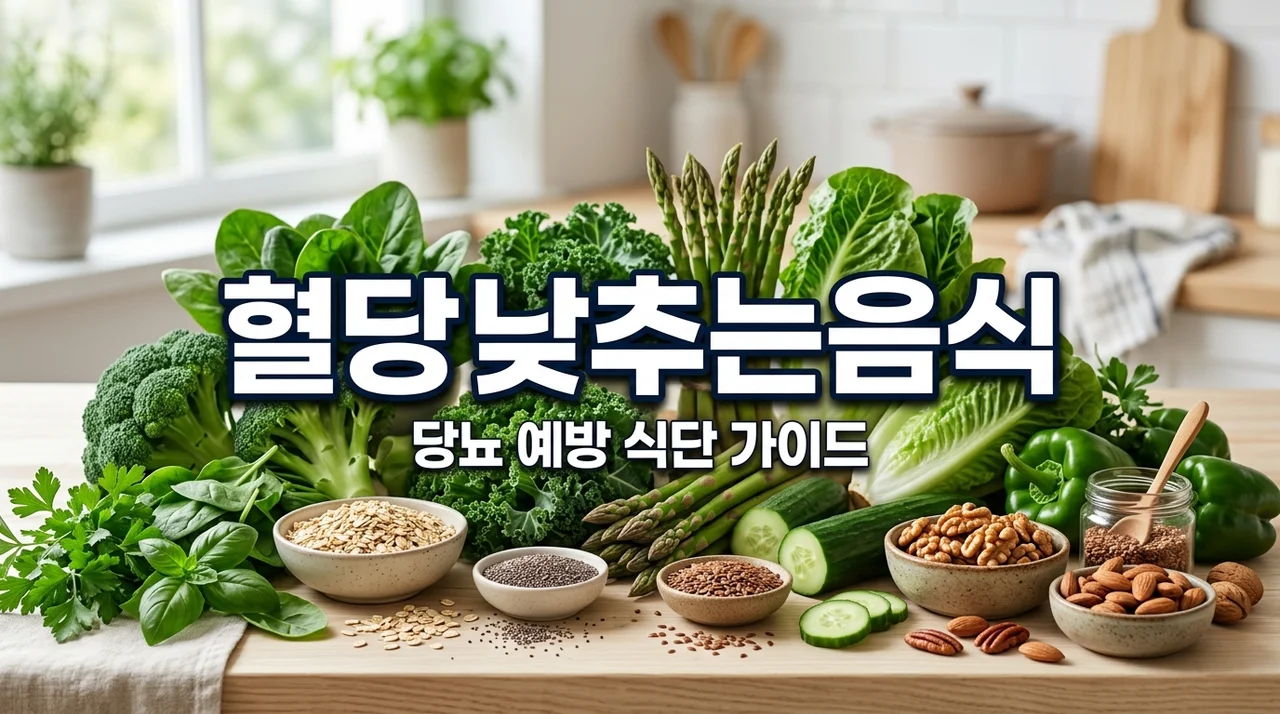 혈당낮추는음식 BEST 7 추천과 효과적인 당뇨 식단 관리 가이드