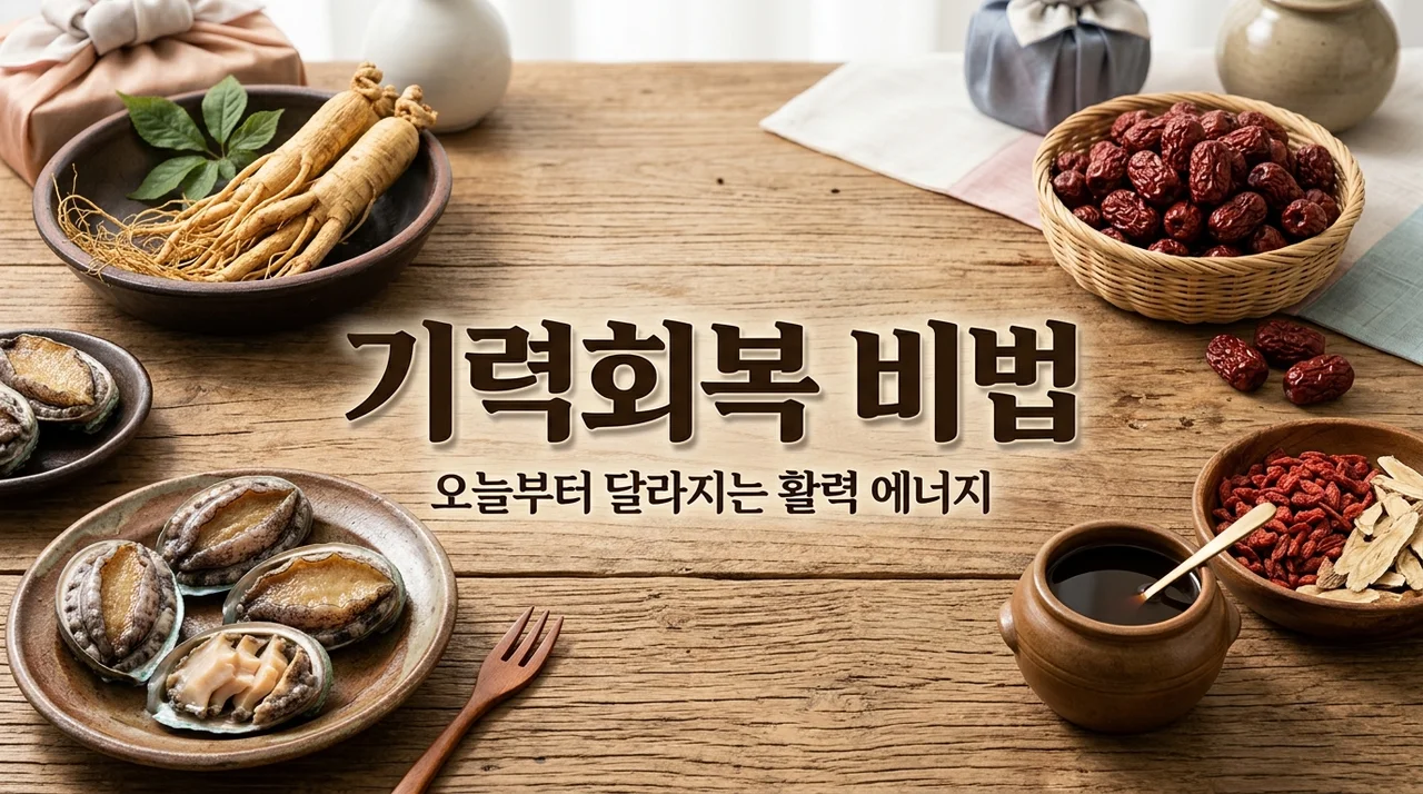 기력회복에 좋은 음식 5가지와 활력 되찾는 생활 습관 가이드